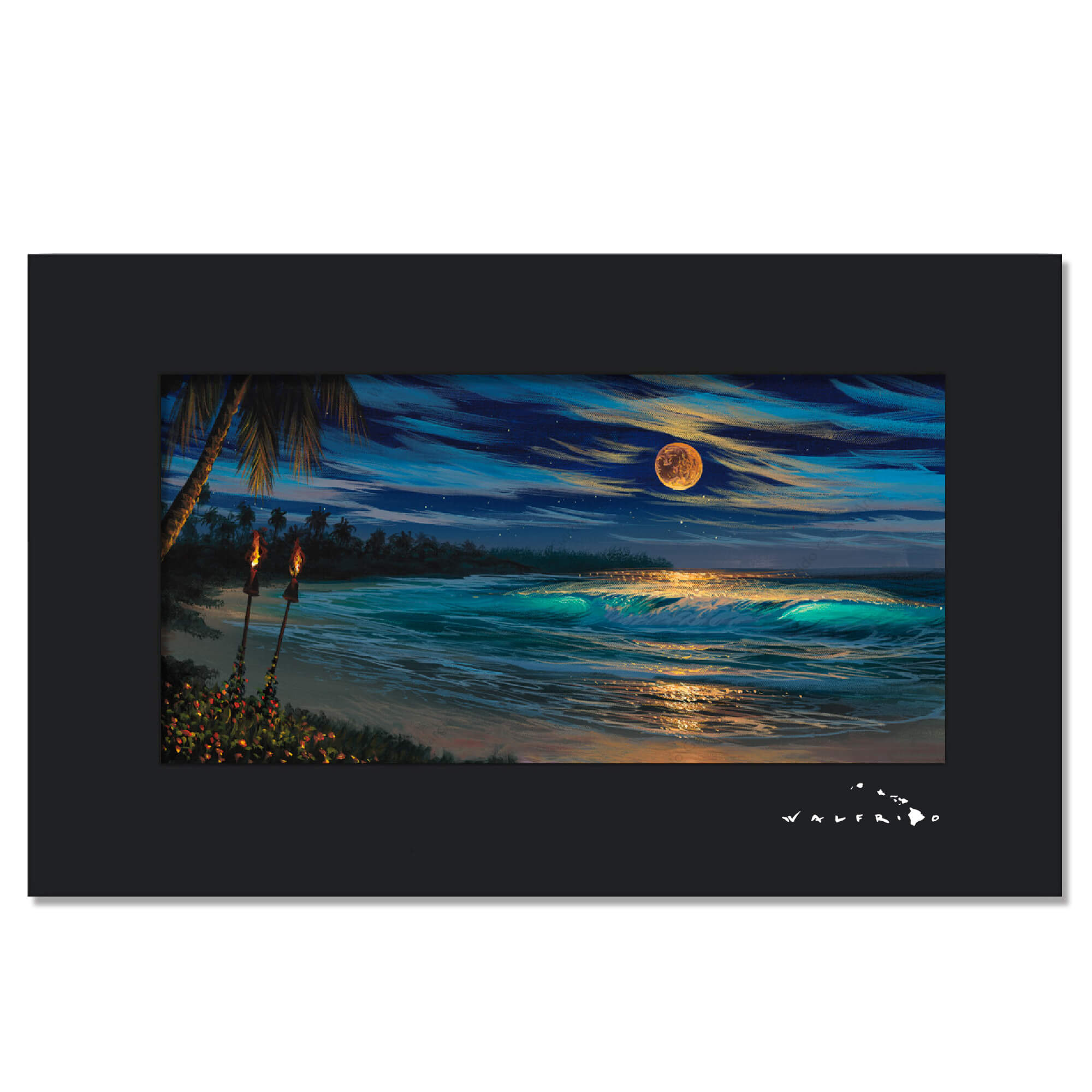 The TIKI MOON Mellow & Moody South Pacific Art Print by Capt